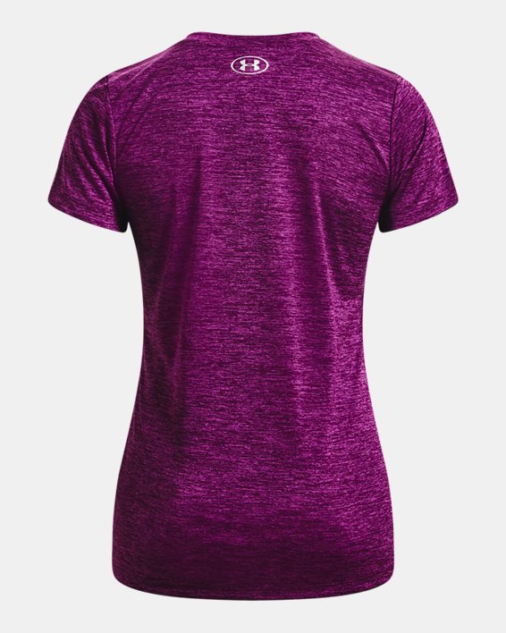 Women's UA Tech™ Twist T-Shirt, Purple, pdpMainDesktop image number 5